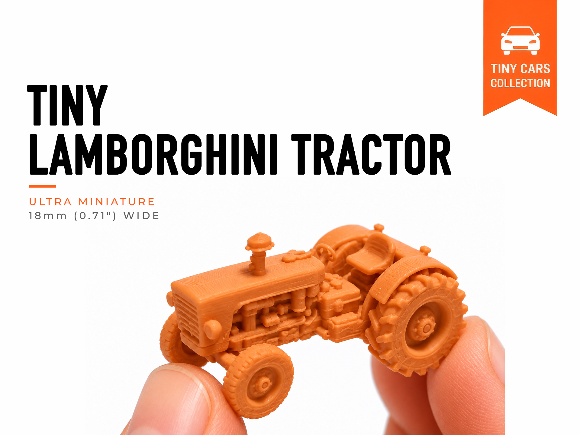 Tiny Lamborghini Tractor - Mini Cars Series 3D model