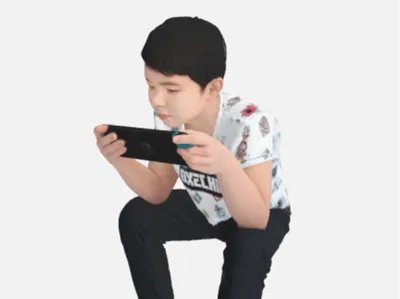 Child concentrating