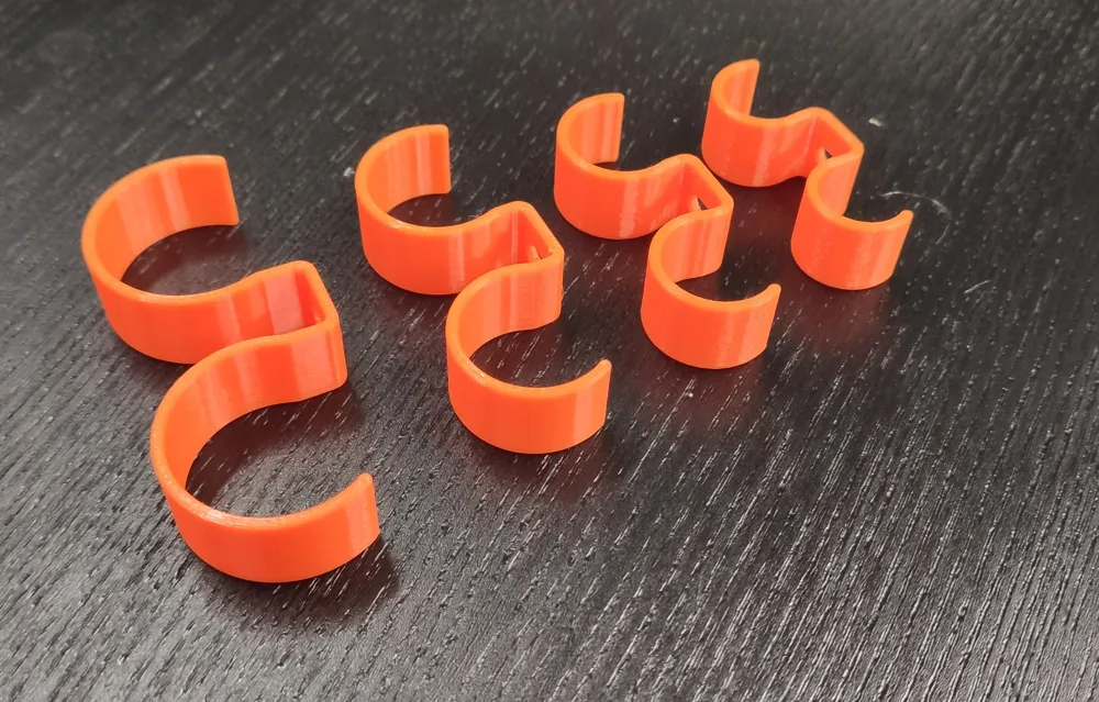 Two Line Routing Clamps Double Routing Pipe Clamps - Fissatubo doppio - Free 3D Print Model ...