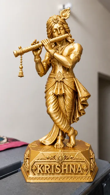 Letrero o emblema decorativo: Krishna Geometric — vista de referencia 3