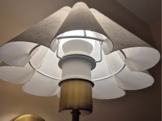 Lampshade riser collar - Uno style shade E26