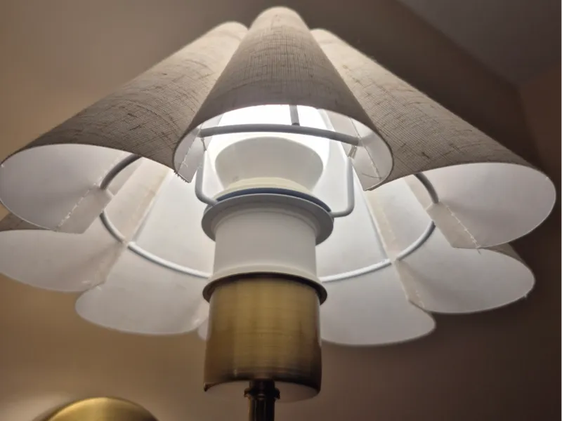 Lampshade riser collar - Uno style shade E26