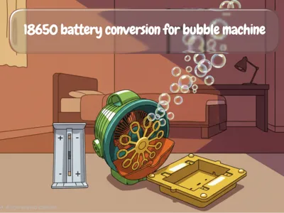 1860 battery conversion for bubble machine