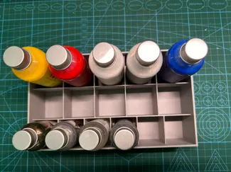喷涂颜料收纳盒 Airbrush Paint Organizer