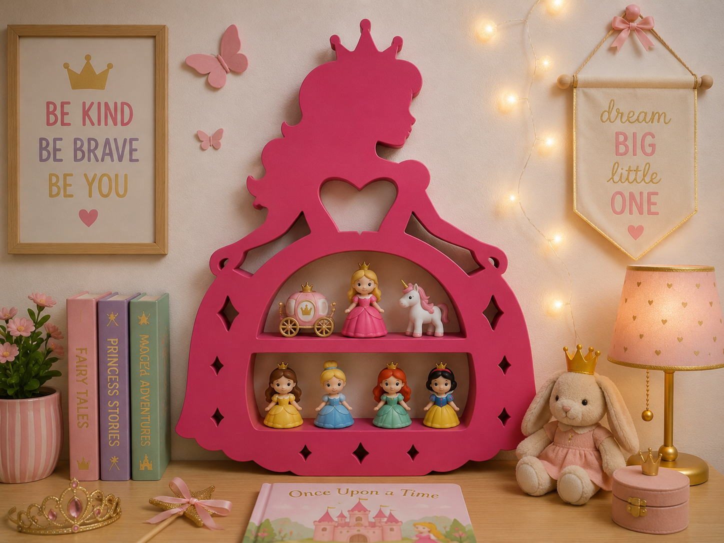Princess Kids Wall / Table Shelf