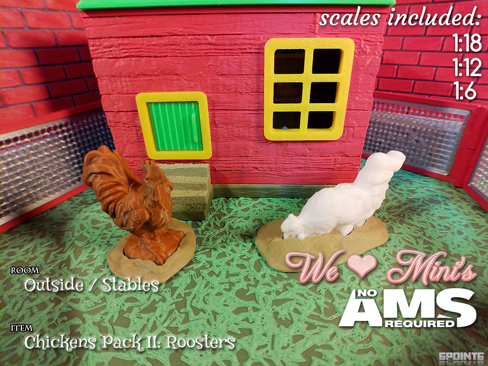 WLM - Animals Chickens Pack II - Roosters