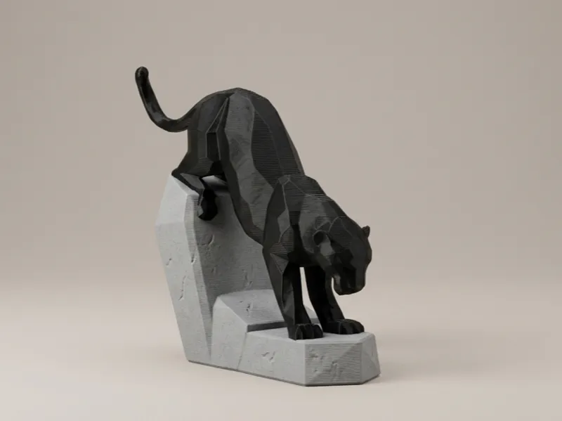 Escultura de Pantera negra 