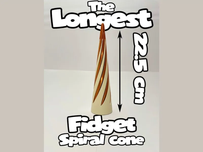 The Longest Fidget Spiral Cone