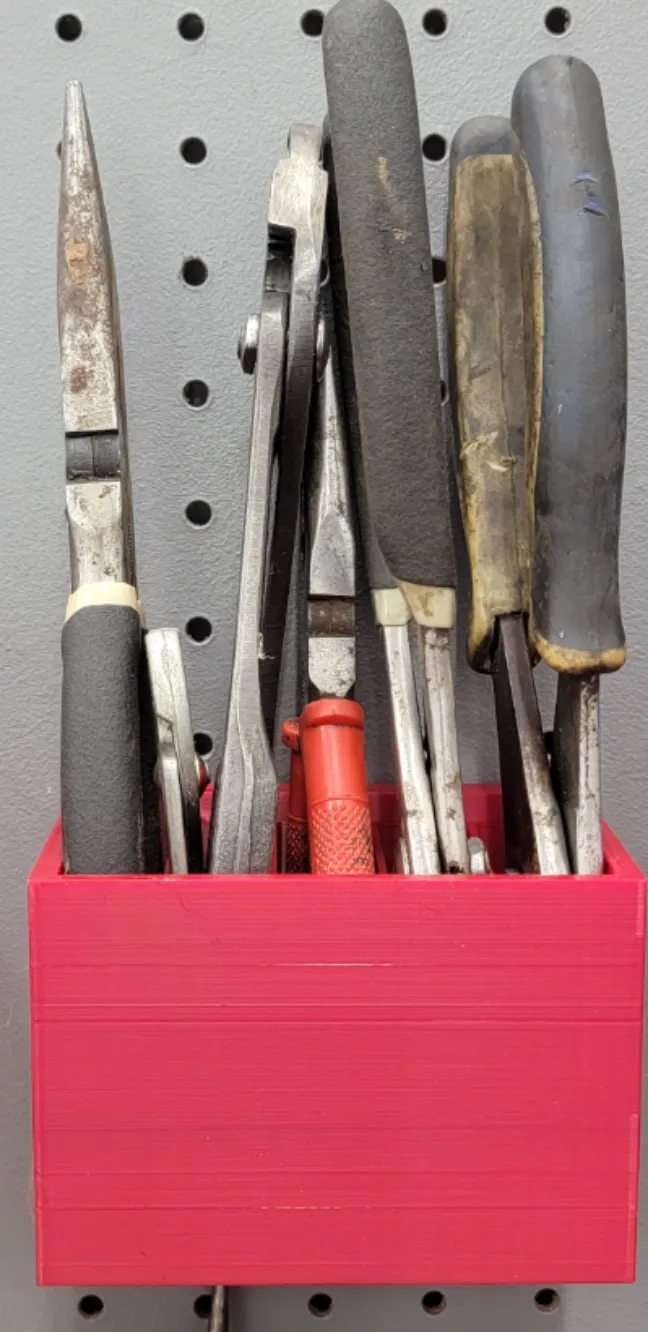 Slip joint and needle nose holder for peg board