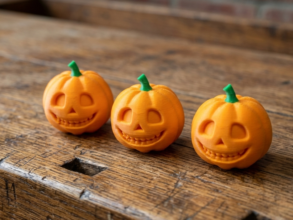 Mini Two-Color Halloween Pumpkin