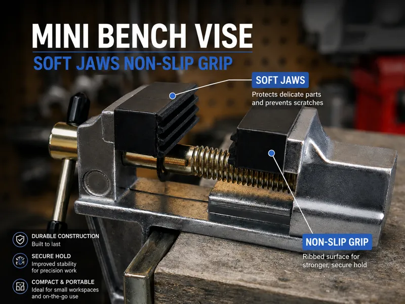 Mini Bench Vise Soft Jaws Anti-Slip Grip