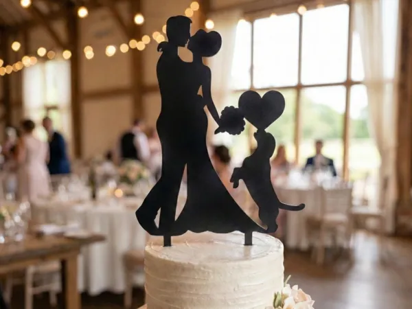 Topper de gâteau mariés