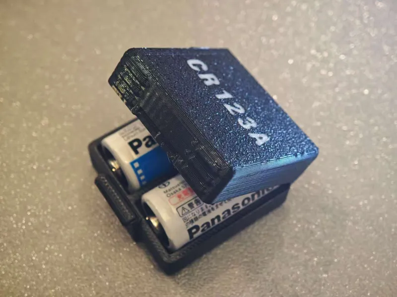 CR123A电池盒_2枚_一体打印