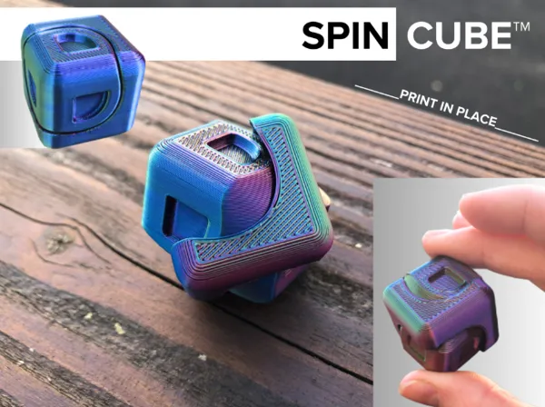 Cube fidget rotatif
