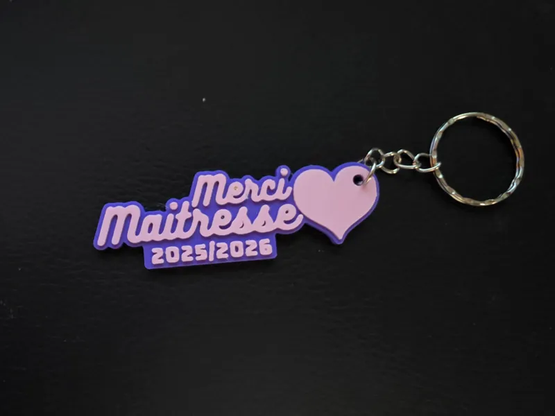porte clé merci maitresse 2026