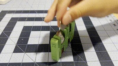 Compliant Mechanism Coin Wallet: with No Supports!