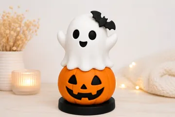 Adorno temático: Boo on a Pumpkin – Cute Halloween Decor — vista de referencia 3