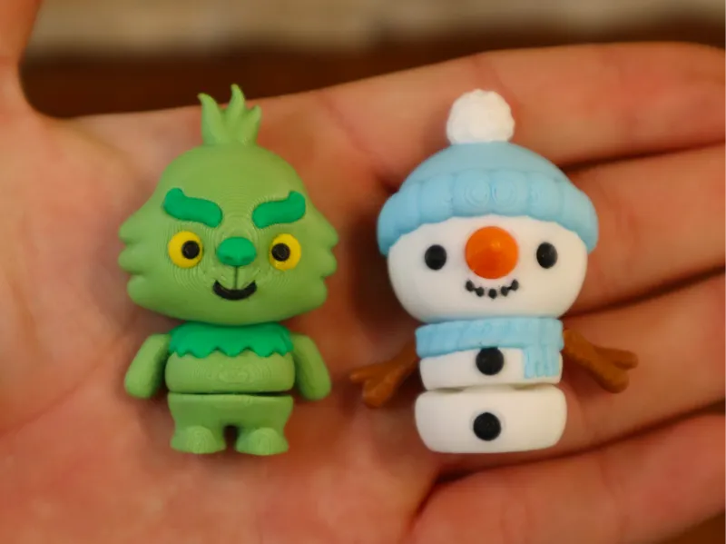 Grinch and Snowman Minis