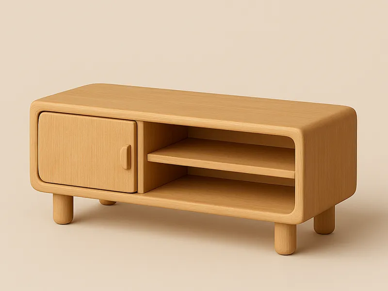 Mini Japandi TV Console