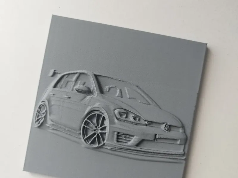 car relief sculpture
