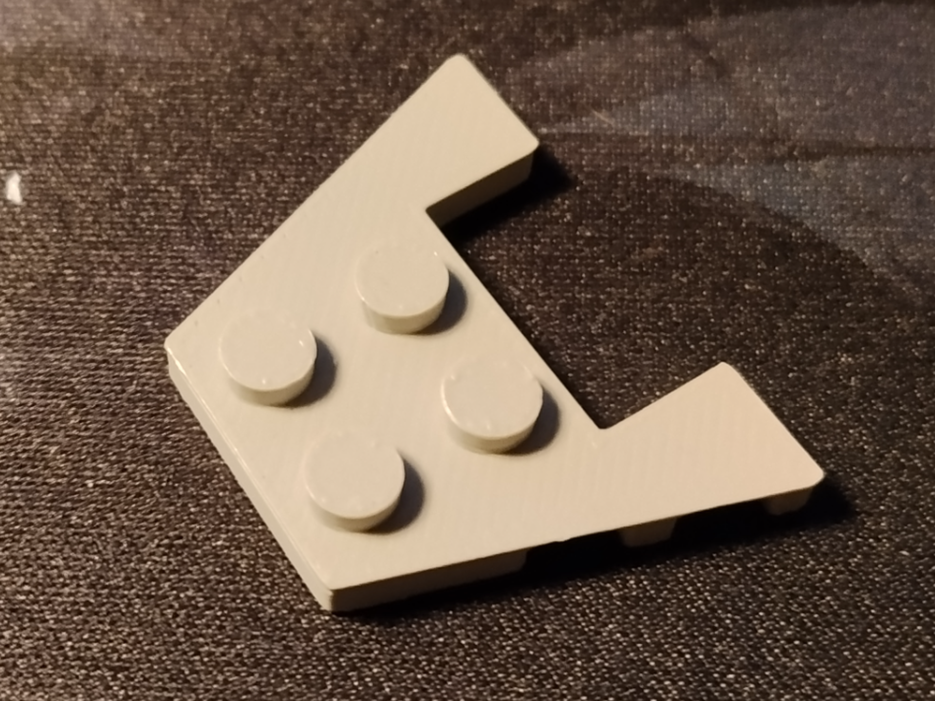 3x4 flat wedge plate with stud notches 90194