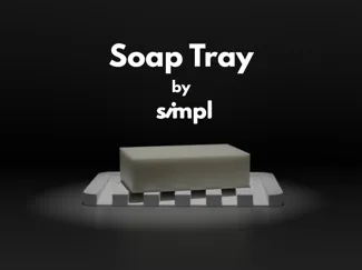 Minimalist Self-Draining Soap Tray by simpl