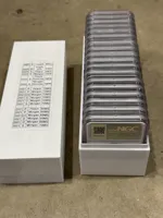 63mm wide for wider PCGS graded slabs 3 sections of 6 coins