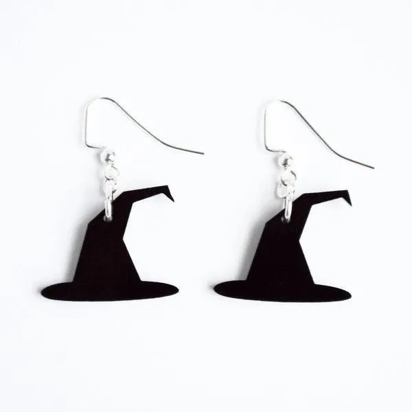 HALLOWEEN WITCH HAT EARRING