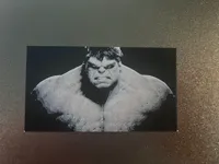 Portrait mural Hulk noir et blanc — photo 2