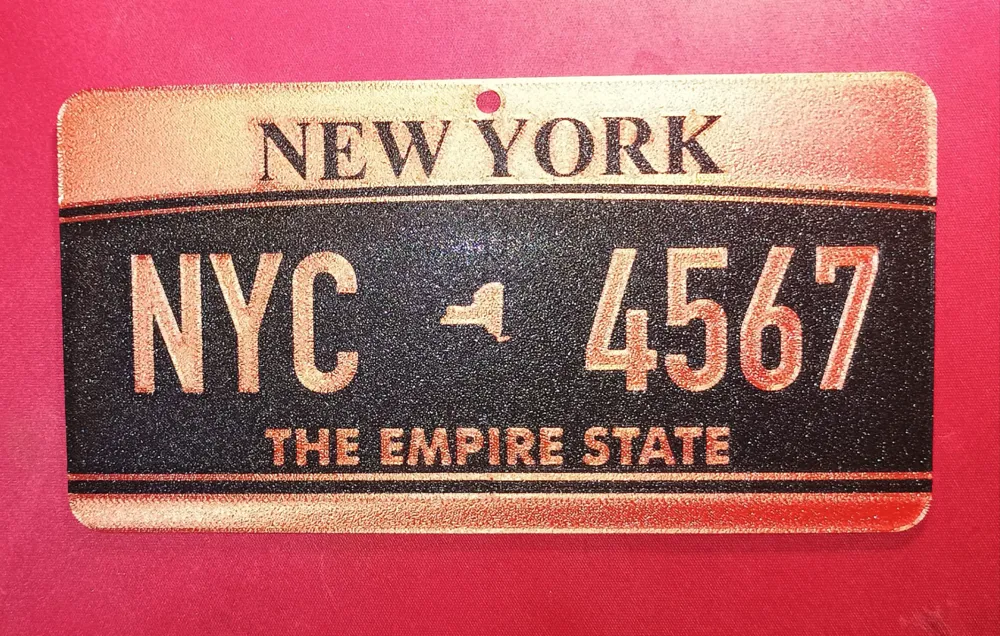 Nummernschild Kennzeichen New York by Mäusel MakerWorld