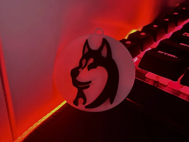 Husky keychain