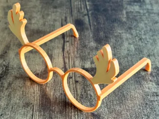 Christmas glasses reindeer