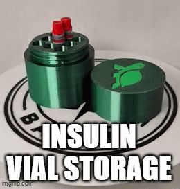 Insulin penfill vial storage (Turtle/Rabbit/Blank)