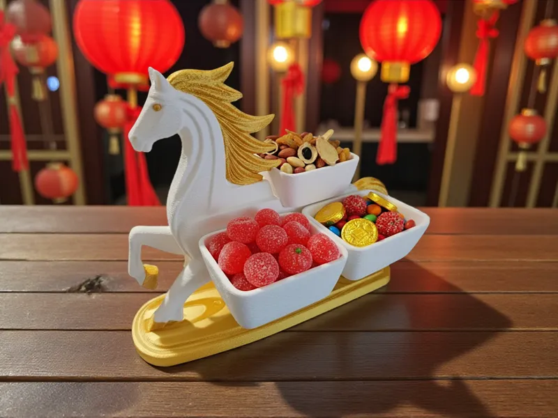 Horse of Abundance – Spring Festival Tray