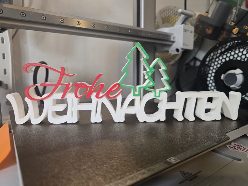 Frohe Weihnachten Schriftzug 
