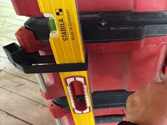 Stabila Level Holder for packout side rail