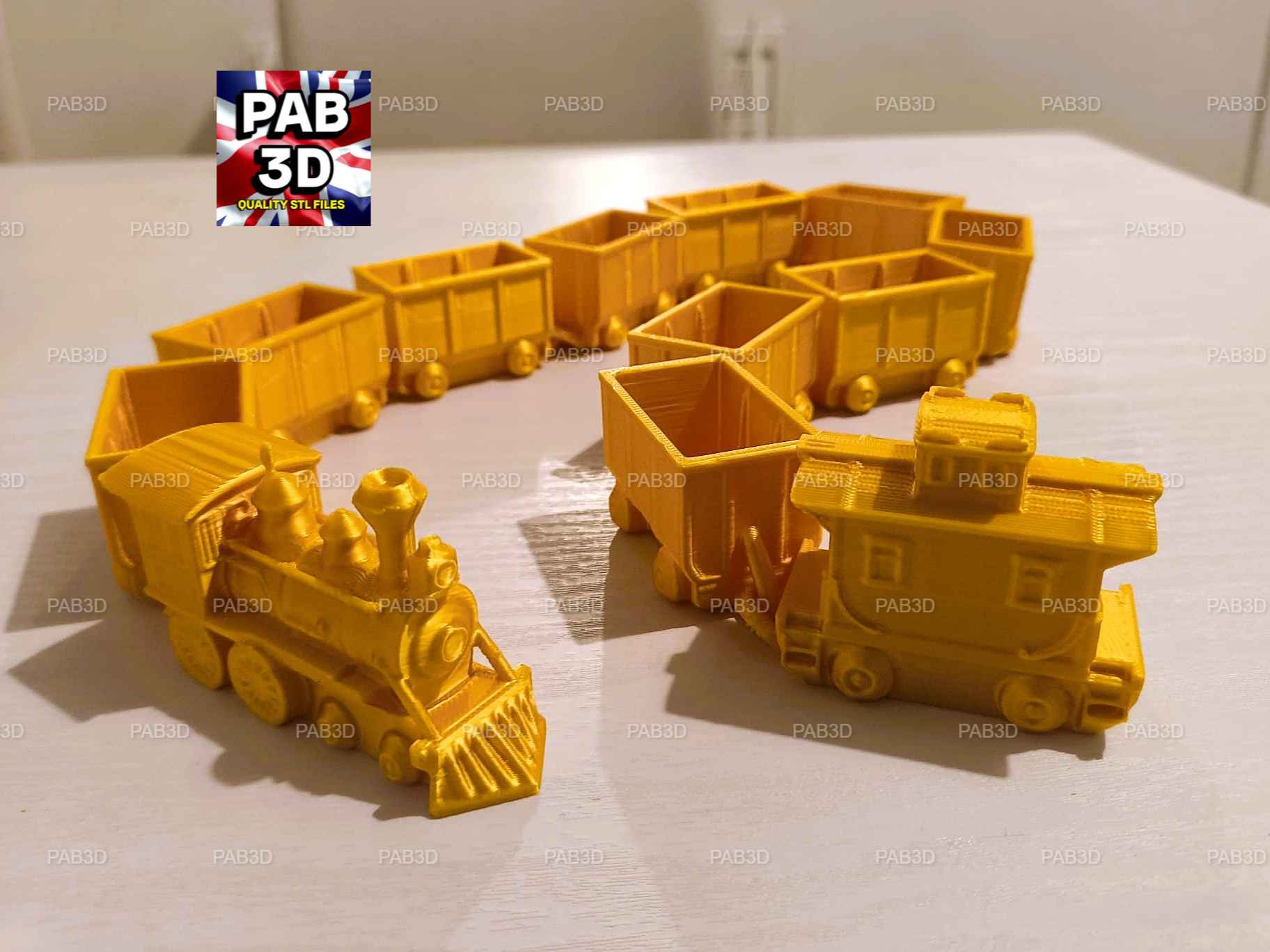 Miniatura 1 do modelo 3D Articulated Train flexi