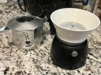 2 Cup Bialetti Moka Pot Filler&Presser