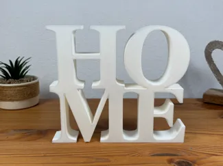Home - Deko Aufsteller mit Schriftzug