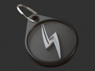 Nissan Silvia S Lightning Bolt Key Chain Keyring