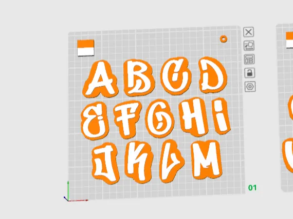 Letras Grafiti para crear llaveros con tu nombre