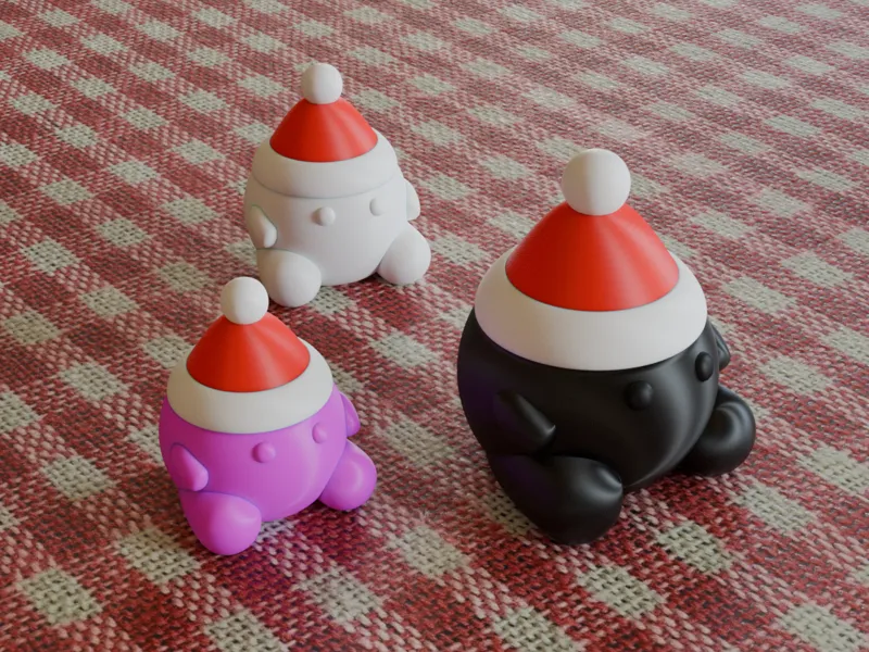 Little chubby Christmas friend