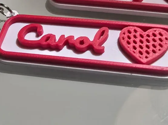 Chaveiro nome Carol