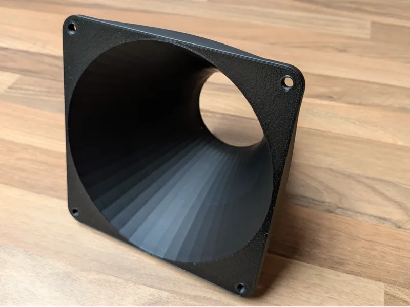 140mm Square to 75mm Tube Adaptor
