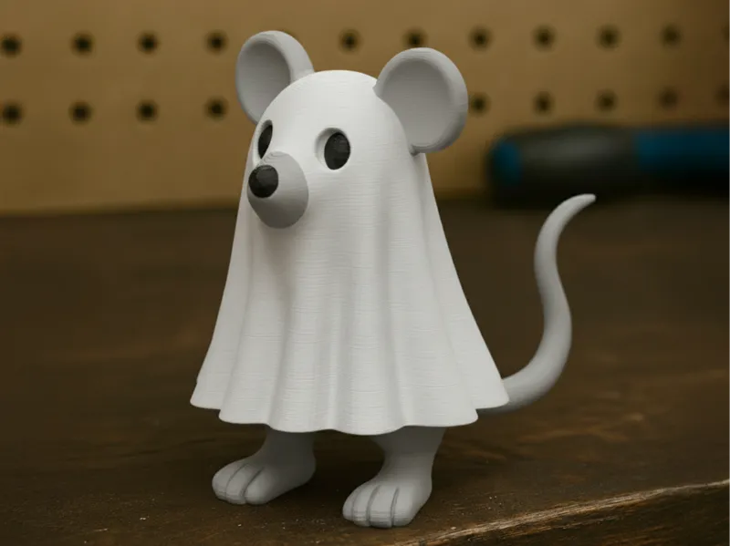 The Ghost Mouse – Halloween Statue Figurine 3D