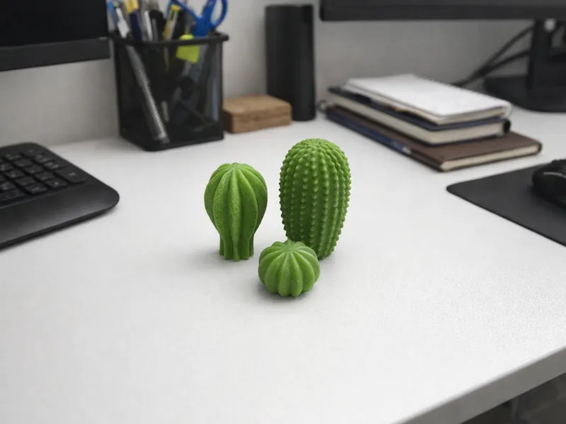 Trio Cactus IKEA Style – Set 3 Modelli 3D