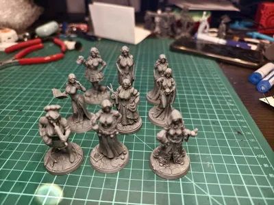 Dungeons and dragons - Village Girls NPCs set