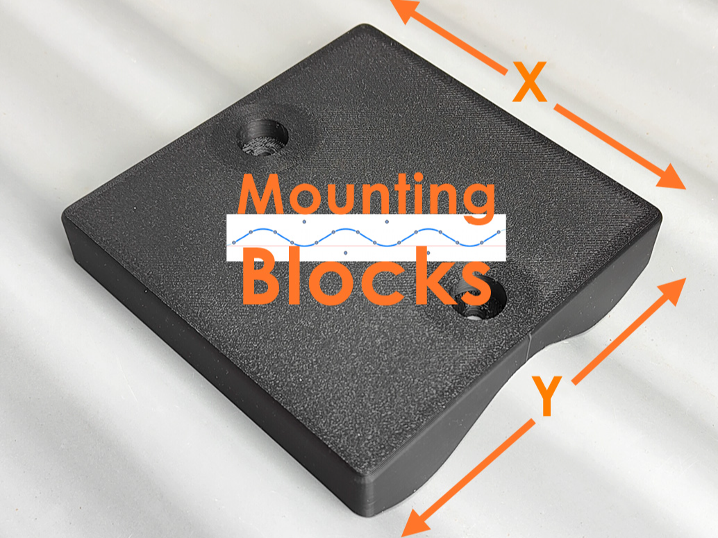IronWave Squares - 16x76mm Corrugated MountBlocks 