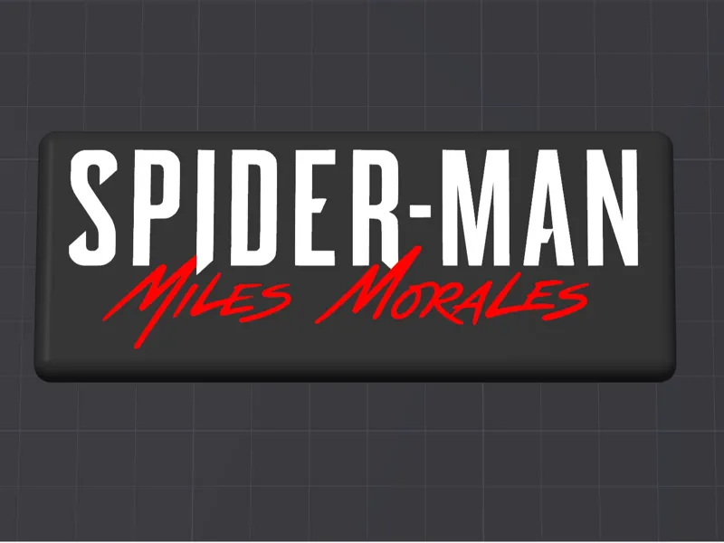 Spiderman Miles Morales Helmet Hanger Name Plate