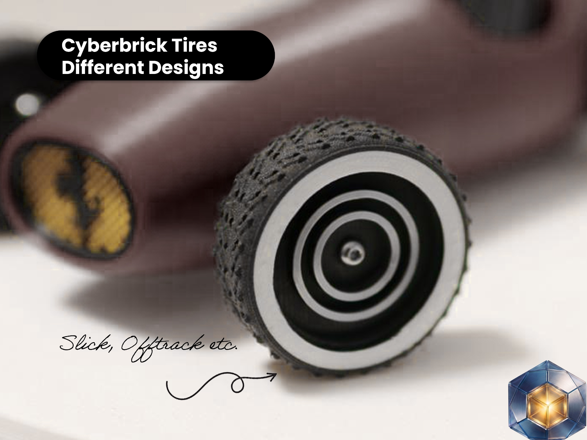 CyberBrick Tires different profiles